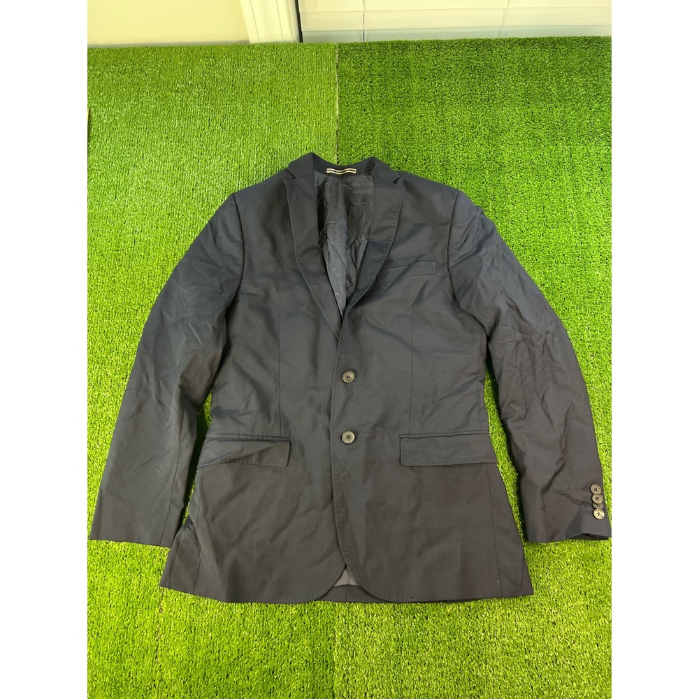 J. Lindberg Men's Navy Blue Blazer Suit Jacket Formal Dress Coat Size 48R Casual